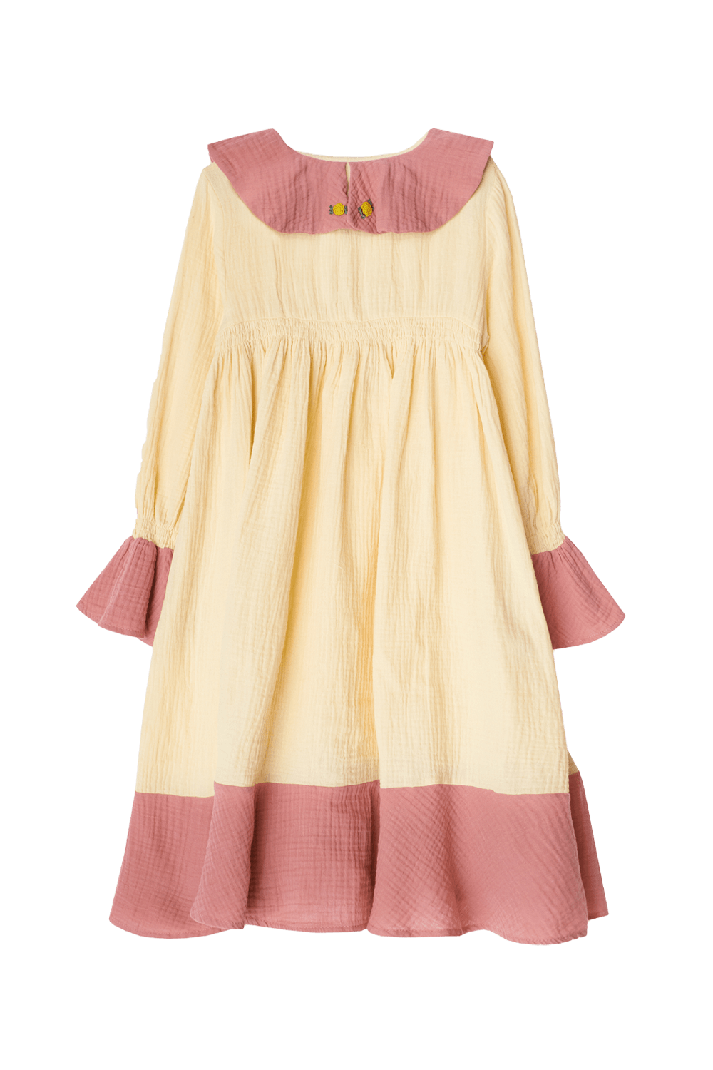 Платье из муслина с ручной вышивкой
