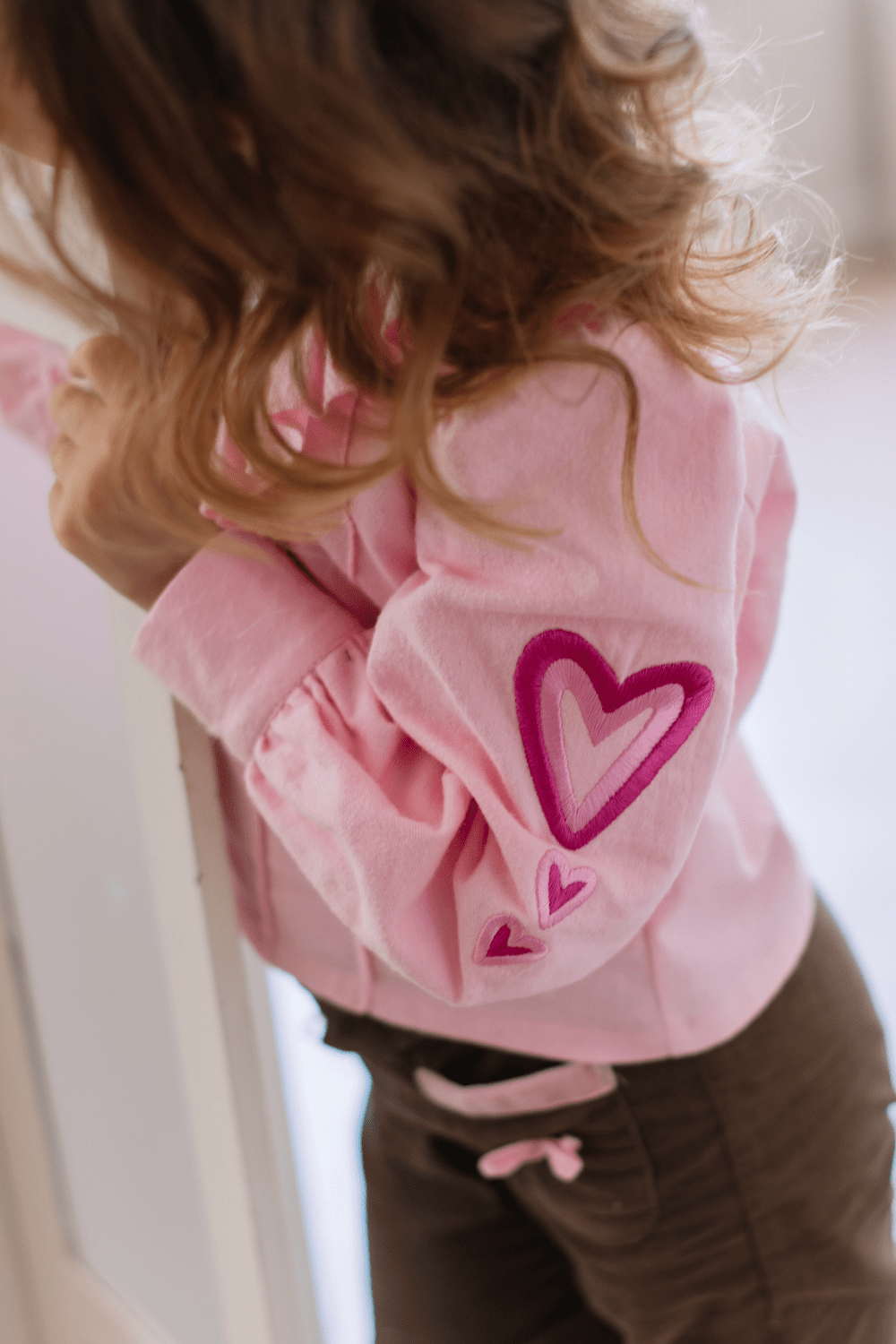 Блуза розовая из фланели