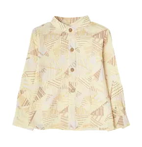 Рубашка из муслина с абстрактным принтом